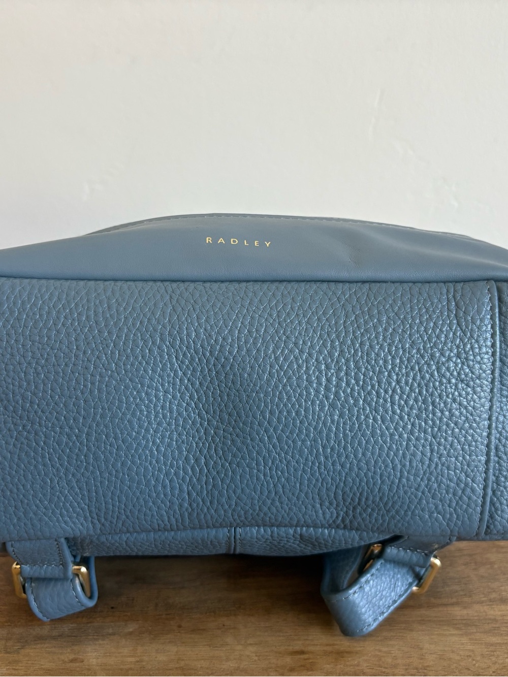 Radley Blue Pebbled Leather Mini Backpack - Picture 4 of 13